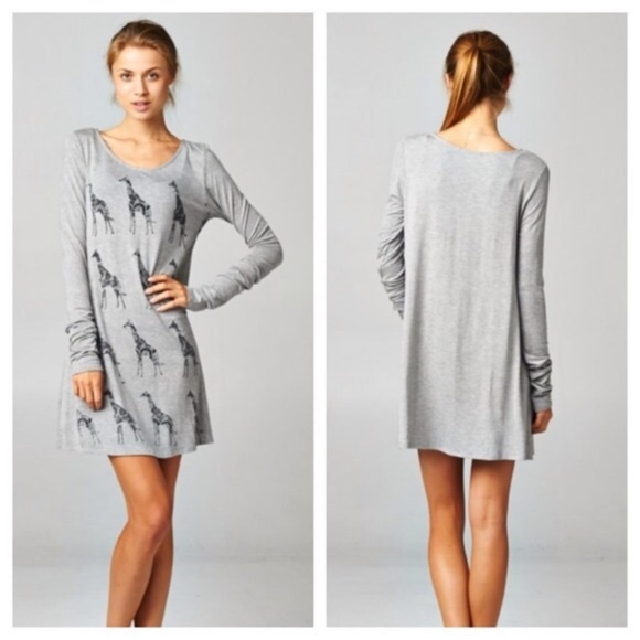 Mon Ami Dresses & Skirts - Mon Ami Giraffe Graphic Dress